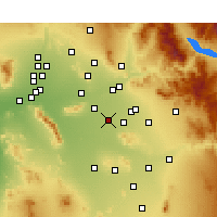Nearby Forecast Locations - Chandler - Harita