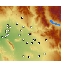Nearby Forecast Locations - Mesa - Harita