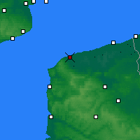 Nearby Forecast Locations - Calais - Harita