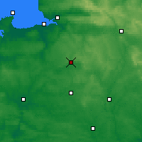 Nearby Forecast Locations - Fougères - Harita