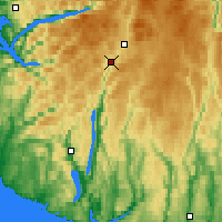 Nearby Forecast Locations - Vest-Agder - Harita