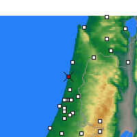 Nearby Forecast Locations - Netanya - Harita