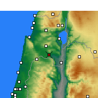 Nearby Forecast Locations - Kfar Yehezkel - Harita
