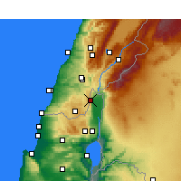Nearby Forecast Locations - Kiryat Shmona - Harita
