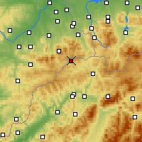 Nearby Forecast Locations - Horní Lomná - Harita