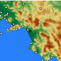 Nearby Forecast Locations - Battipaglia - Harita