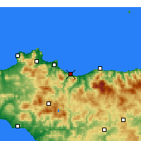 Nearby Forecast Locations - Termini Imerese - Harita
