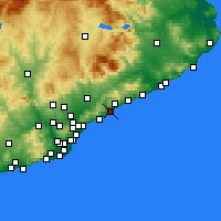 Nearby Forecast Locations - Mataró - Harita