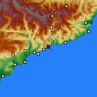 Nearby Forecast Locations - Menton - Harita