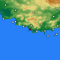Nearby Forecast Locations - Bandol - Harita