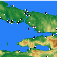 Nearby Forecast Locations - Büyükada - Harita