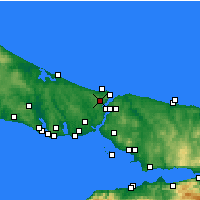 Nearby Forecast Locations - Sarıyer - Harita