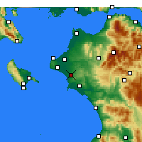 Nearby Forecast Locations - Amaliada - Harita