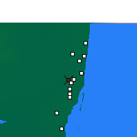 Nearby Forecast Locations - Pembroke Pines - Harita