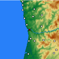 Nearby Forecast Locations - Vila Nova de Gaia - Harita