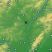 Nearby Forecast Locations - Břeclav - Harita
