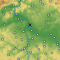 Nearby Forecast Locations - Mělník - Harita