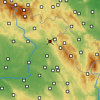 Nearby Forecast Locations - Náchod - Harita