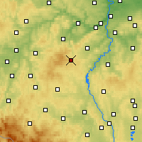 Nearby Forecast Locations - Příbram - Harita
