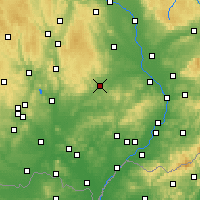 Nearby Forecast Locations - Vyškov - Harita
