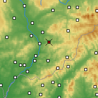 Nearby Forecast Locations - Zlín - Harita