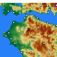 Nearby Forecast Locations - Aroania - Harita
