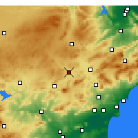Nearby Forecast Locations - Yecla - Harita