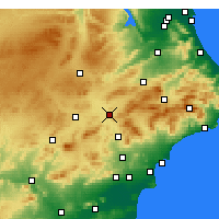 Nearby Forecast Locations - Villena - Harita