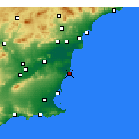 Nearby Forecast Locations - Torrevieja - Harita
