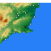 Nearby Forecast Locations - Torre-Pacheco - Harita