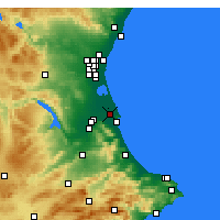 Nearby Forecast Locations - Sueca - Harita