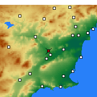 Nearby Forecast Locations - Molina de Segura - Harita