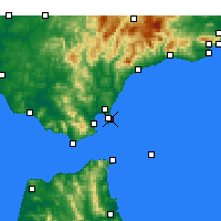 Nearby Forecast Locations - La Línea de la Concepción - Harita
