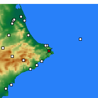 Nearby Forecast Locations - Xàbia - Harita
