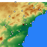 Nearby Forecast Locations - Crevillent - Harita