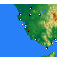Nearby Forecast Locations - Chiclana de la Frontera - Harita