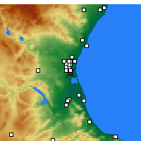 Nearby Forecast Locations - Catarroja - Harita
