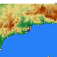 Nearby Forecast Locations - Benalmádena - Harita