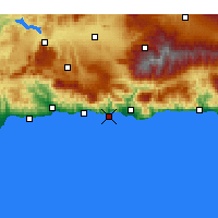 Nearby Forecast Locations - Almuñécar - Harita