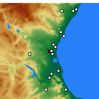 Nearby Forecast Locations - Aldaia - Harita