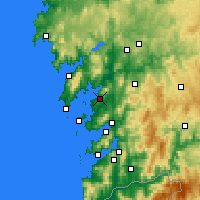 Nearby Forecast Locations - Vilagarcía de Arousa - Harita