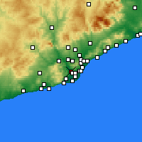 Nearby Forecast Locations - Sant Feliu de Llobregat - Harita