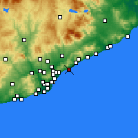 Nearby Forecast Locations - Premià de Mar - Harita