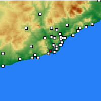 Nearby Forecast Locations - Gavà - Harita