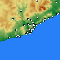 Nearby Forecast Locations - Cornellà de Llobregat - Harita