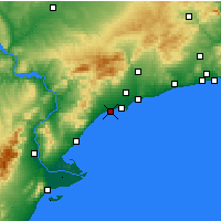 Nearby Forecast Locations - Cambrils - Harita