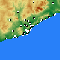 Nearby Forecast Locations - Eixample - Harita