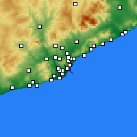 Nearby Forecast Locations - Ciutat Vella - Harita