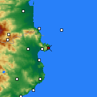 Nearby Forecast Locations - Cadaqués - Harita