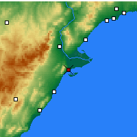 Nearby Forecast Locations - La Ràpita - Harita